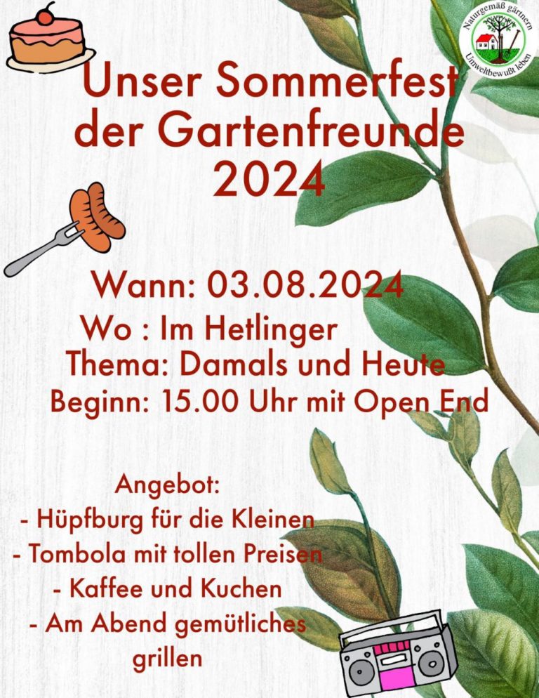 Sommerfest 2024 im Hettlinger